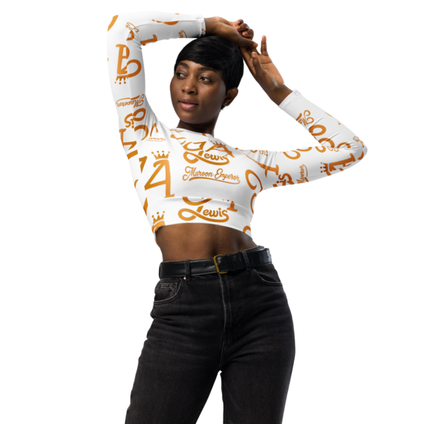 Recycled long-sleeve crop top - Image 2