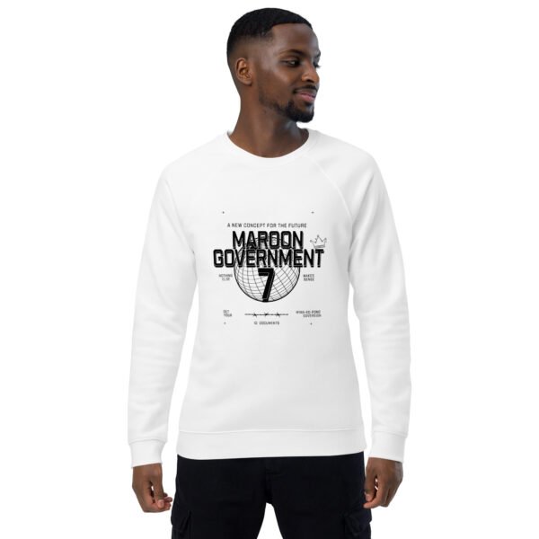 Unisex organic raglan sweatshirt - Image 3