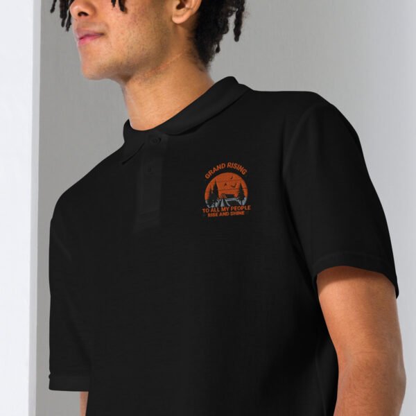 Unisex pique polo shirt - Image 3